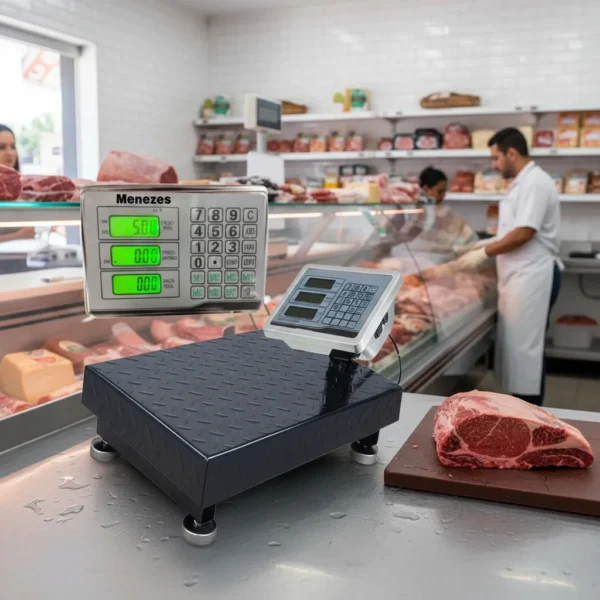 Balança de Plataforma Digital 200 kg – Piscicultura Profissional