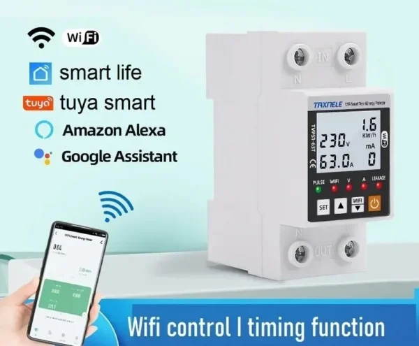 D_NQ_NP_2X_683465-MLB88414363506_072025-F-disjuntor-inteligente-wifi-63a-tuya-smart-alexa-c-medidor Disjuntor Inteligente WiFi 63 A TUYA – Monitor e Proteção Elétrica