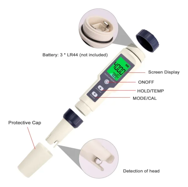 D_NQ_NP_2X_736823-MLB88087555745_072025-F 5 Em 1 Medidor Combinado do Teste – Multiparâmetro Profissional