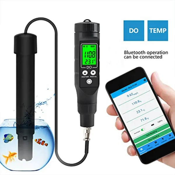 D_NQ_NP_2X_849858-CBT89845253819_082025-F Medidor de Oxigênio Dissolvido Portátil Smart DO – 0,0-30 mg/L para Piscicultura