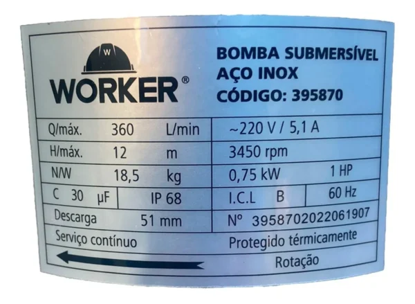 D_NQ_NP_2X_859440-MLB54386969027_032023-F-bomba-1-cv-submersivel-inox-esgoto-agua-suja-drenagem-oferta Bomba Submersa 1 CV Inox para Piscicultura – Água Suja/Drenagem