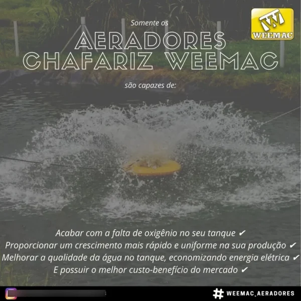 D_NQ_NP_2X_894422-MLA52581040437_112022-F Aerador Chafariz Weemac 0,5 CV – Piscicultura