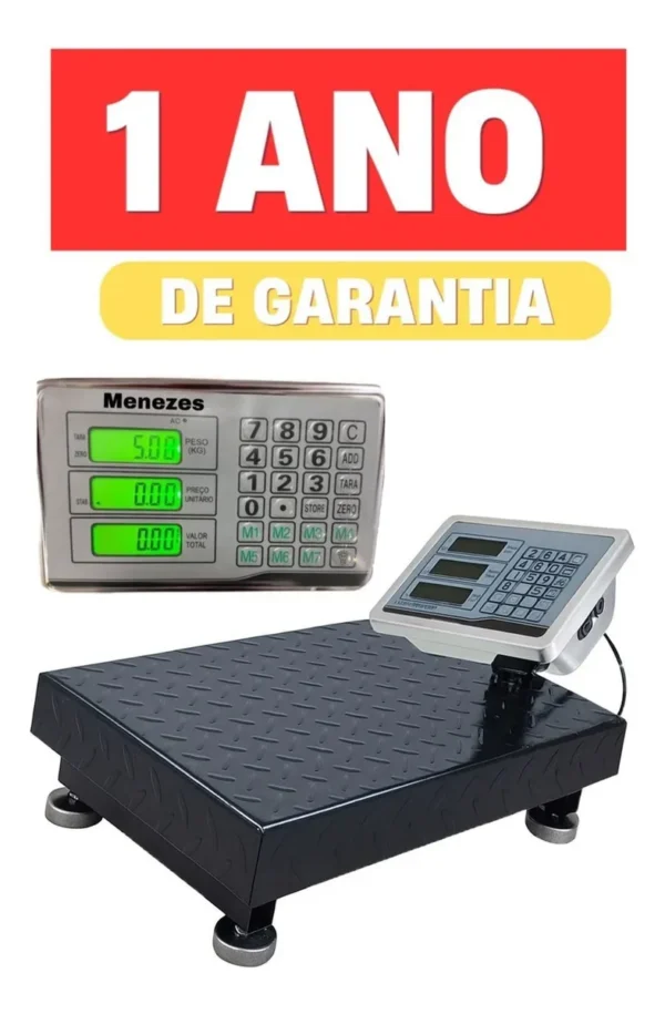 Balança de Plataforma Digital 200 kg – Piscicultura Profissional