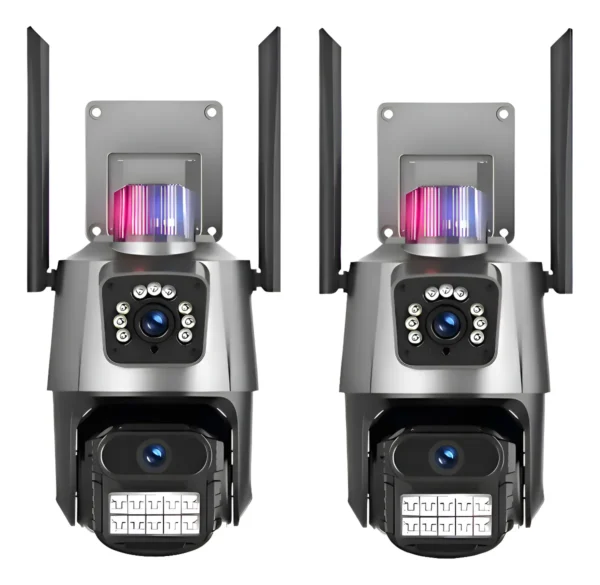 D_NQ_NP_2X_944123-MLA94920121904_102025-F Kit 2 Câmeras IP WiFi P11-QQ6 Lente Dupla 6 MP – Monitoramento Inteligente para Piscicultura