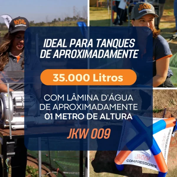 Soprador Radial JKW009 0,5 kW (0,68 CV – trifásico)